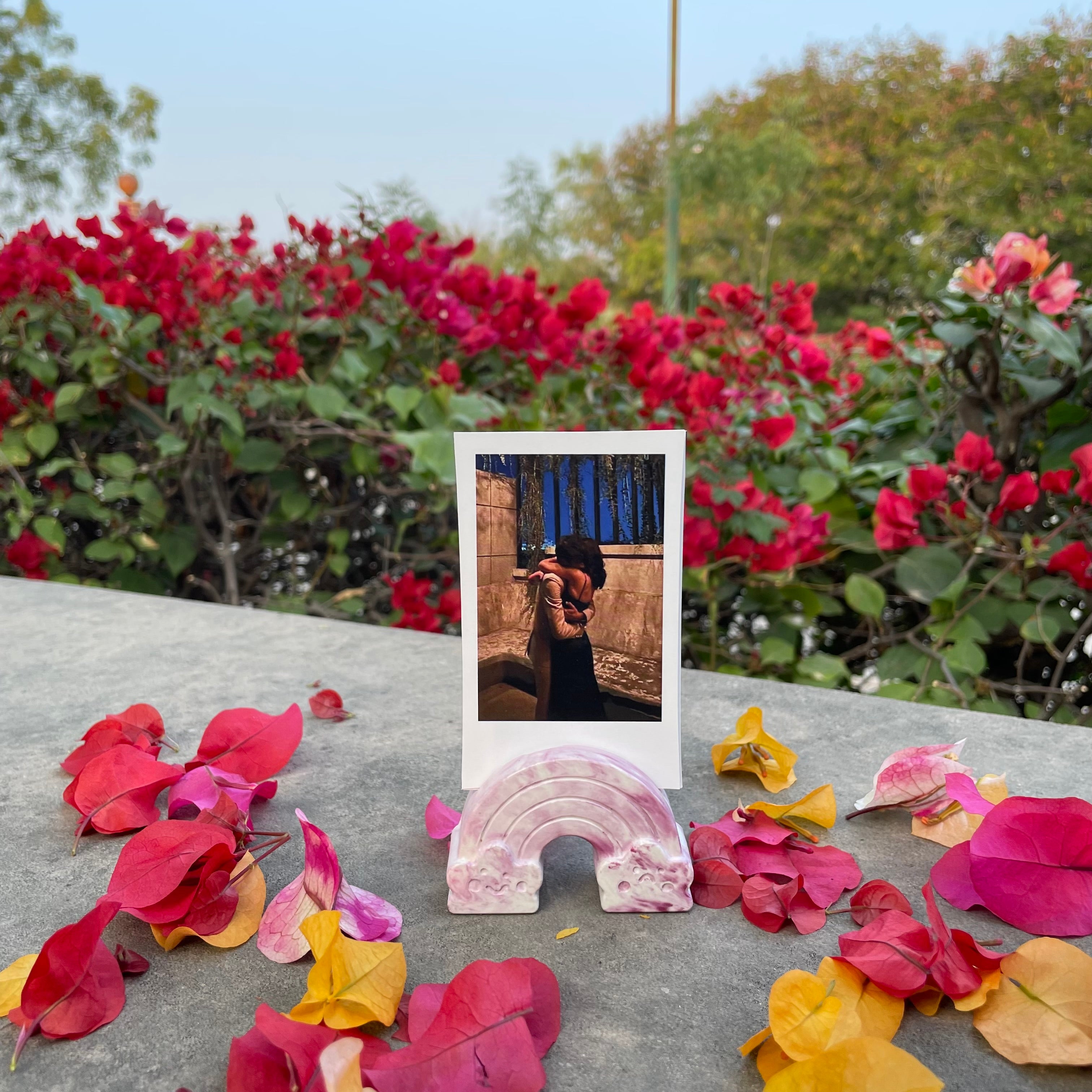 Burgandy Polaroid Stand