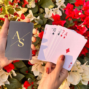 Personalised Initials Playing Cards