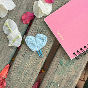 Handcrafted Crochet Heart Bookmark