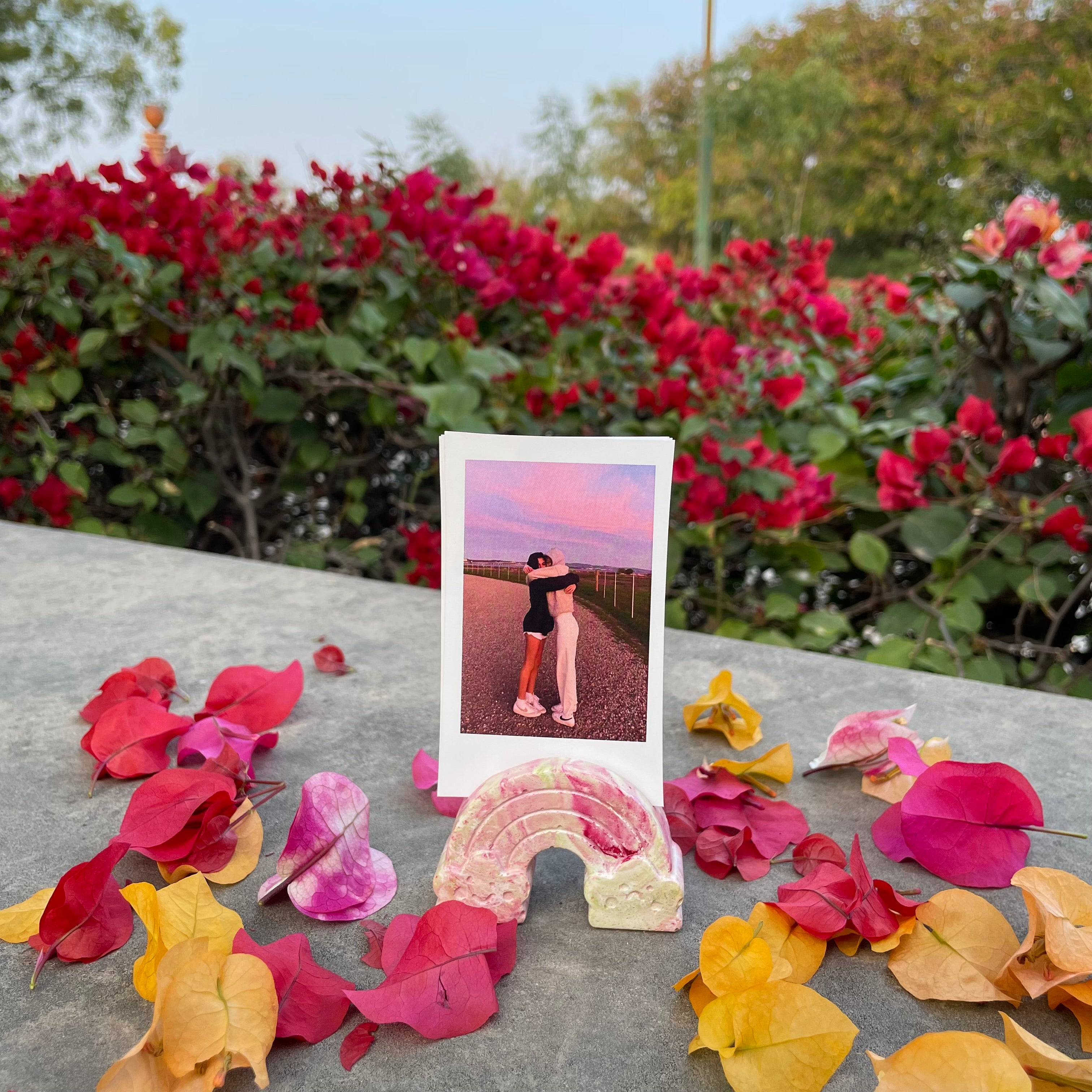 Fushia Polaroid Stand