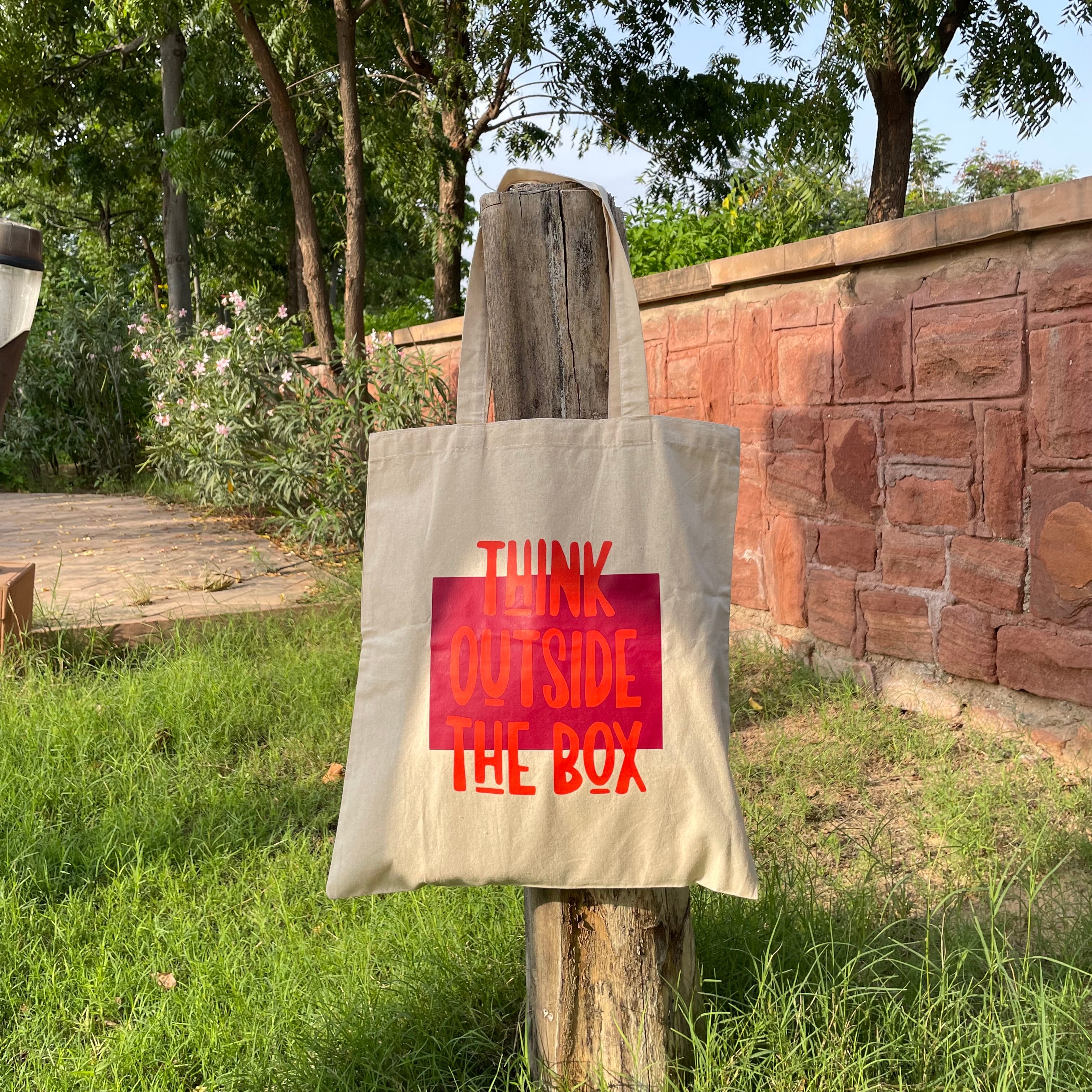 Think outside the Box Tote Bag