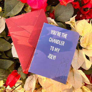 You’re the chandler to my joey!