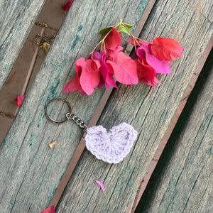 Crochet Heart Keychain – A Tiny Token of Love