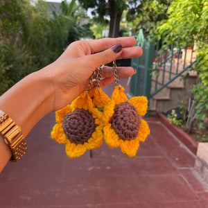 Sunflower keychain